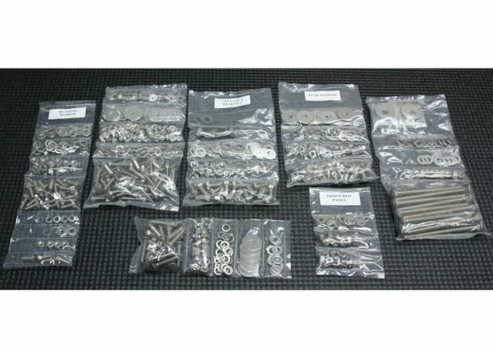 Fits 69-72 Blazer Complete Bed Bolt Sets-Polished S/S-Short/Fleet CBBK7FS67-72
