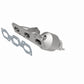 Catalytic Converter with Integrated Exhaust Manifold for HM Grade Federal / EPA Compliant Direct-Fit Manifold Catalytic