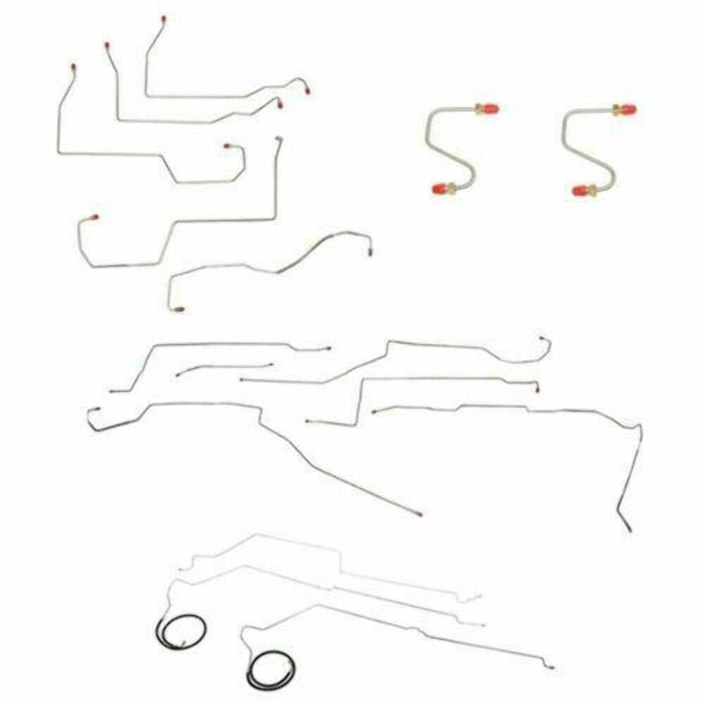 96-99 Buick Lesabre Brake & Fuel line Kit No Traction Control - CBF0010OM - Complete Brake Line Kit Car Part People