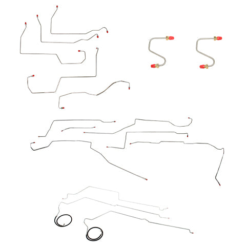 For Pontiac Bonneville 1996-1999 Complete Brake & Fuel Line Kit Stainless CBF0010SS-CPP
