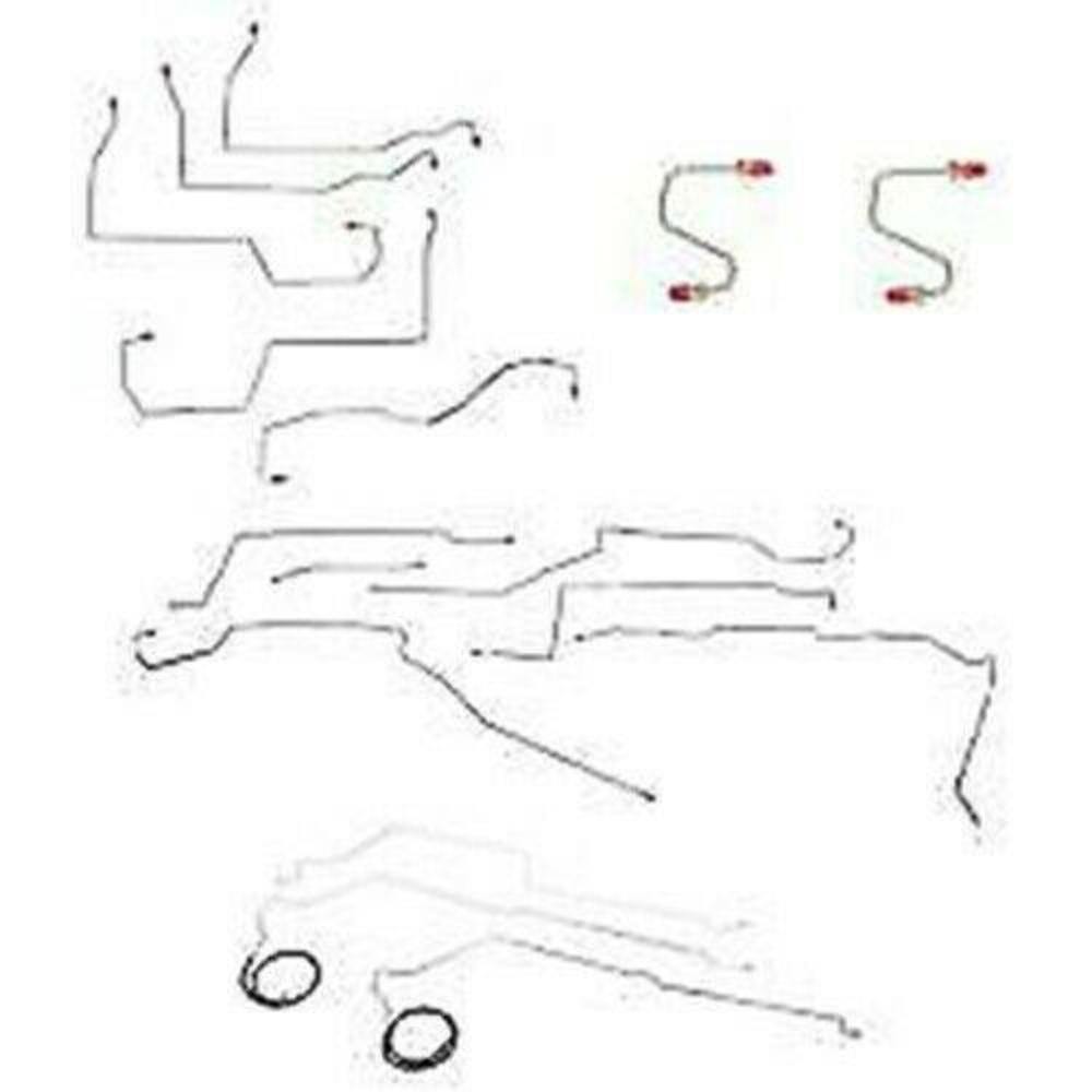 For Oldsmobile 88 1996-1999 Complete Brake & Fuel Line Kit -CBF0010SS-CPP