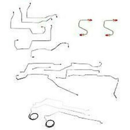 For Oldsmobile 88 1996-1999 Complete Brake & Fuel Line Kit -CBF0010SS-CPP