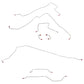 1997-2006 Jeep Wrangler Complete Brake Line Kit No ABS Dana 35 Steel CBK0007OM