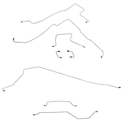 97-06 Jeep Wrangler Brake Line Kit No ABS - Complete Brake Line Kit Car Part People
