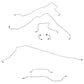 1997-2006 Jeep Wrangler Complete Brake Line Kit No ABS Dana 35 Stainless CBK0007SS