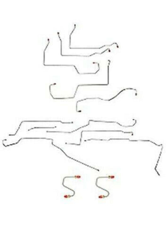 For Oldsmobile 88 1996-1999 Complete Brake Line Kit -CBK0009OM-CPP - Complete Brake Line Kit Car Part People