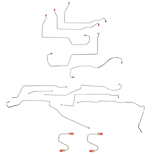 For Oldsmobile 88 1996-1999 Complete Brake Line Kit -CBK0009SS-CPP - Complete Brake Line Kit Car Part People