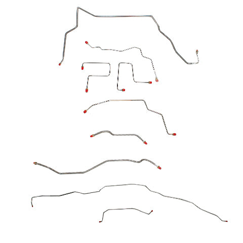 2001-2005 Chevrolet Blazer Complete Brake Line Kit ZR2 4WD Stainless - CBK0011SS