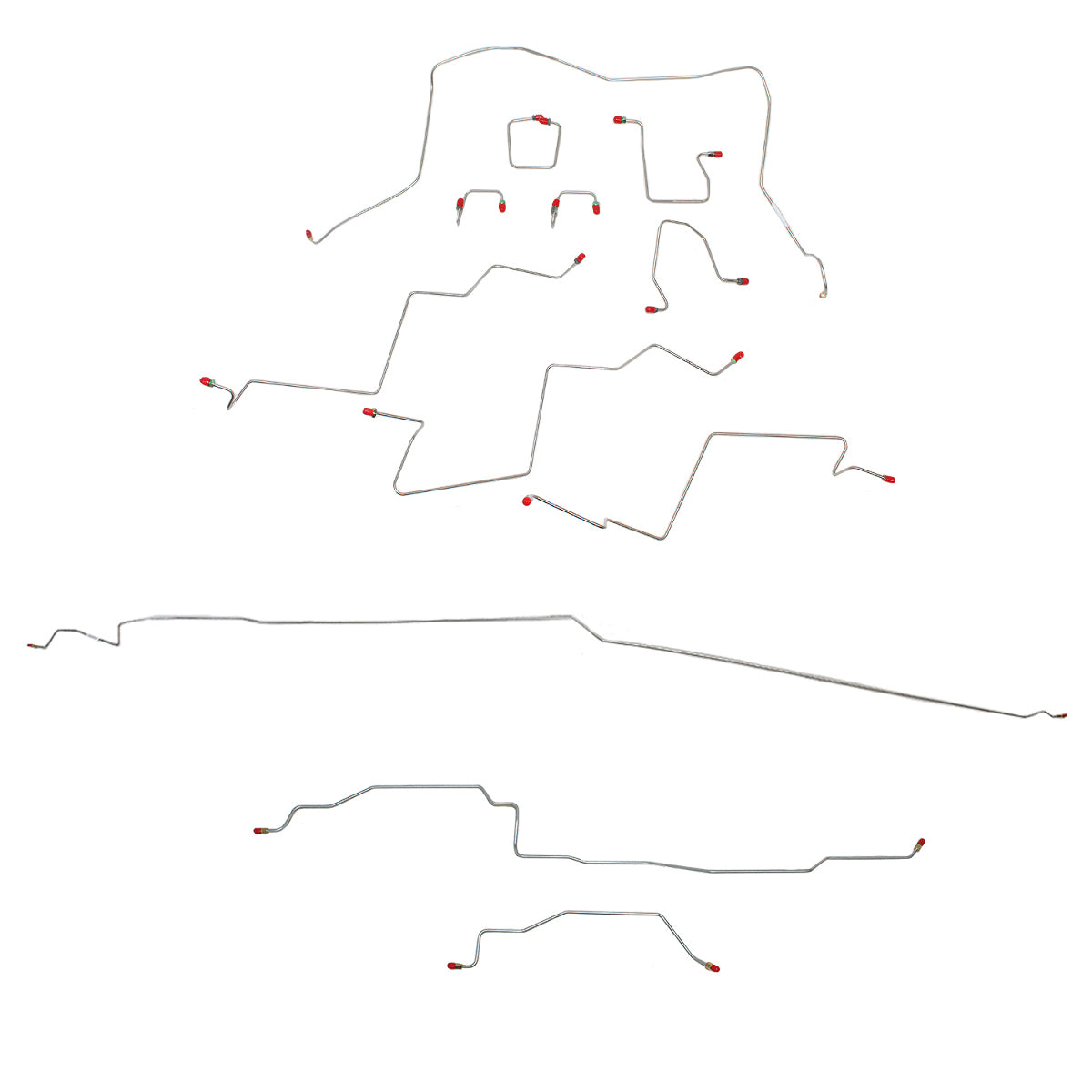 1998-2001 Dodge Ram 1500 Complete Brake Line Kit 4WD AWABS Quad Cab/Short Bed Stainless