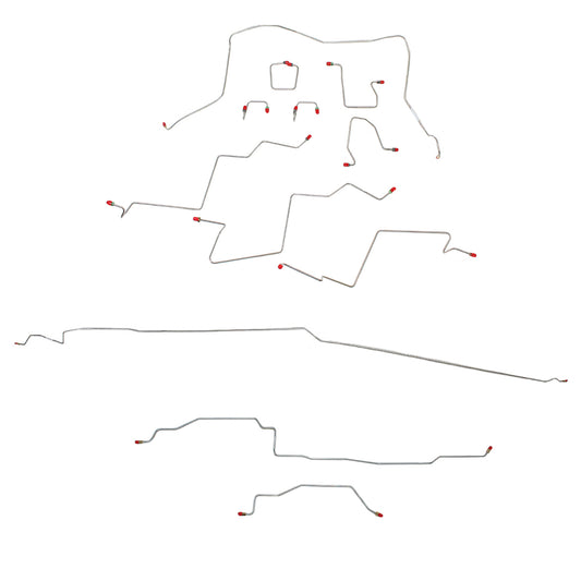 1998-2001 Dodge Ram 1500 Complete Brake Line Kit 4WD AWABS Quad Cab/Short Bed Stainless