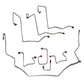 98-01 Dodge Ram 3500 Brake Line Kit Ext Cab/Long Bed 4x4 Stainless Steel - Complete Brake Line Kit Car Part People
