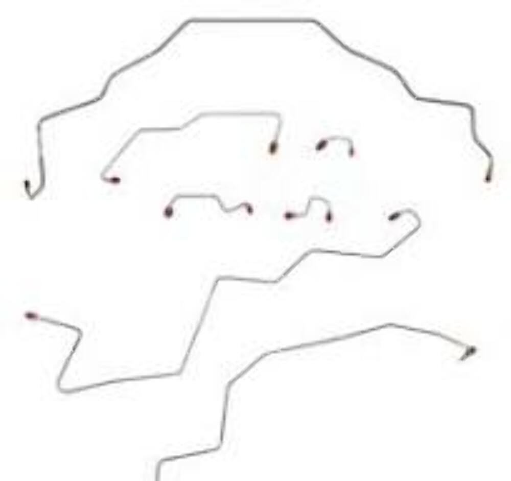 95-97 Dodge Ram 1500 Brake Line Kit Reg Cab/Long Bed RWD Stainless Steel - Complete Brake Line Kit Car Part People