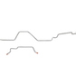 Fine Lines CBK0025SS - 98-01 Dodge Ram 2500 Brake Line Kit Ext Cab/Long 4x4 Bed Stainless Steel