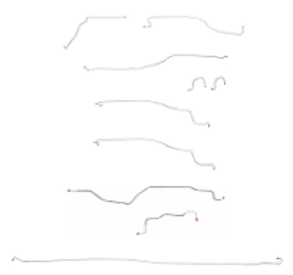 03-04 Chevrolet Silverado 1500 Brake Line Kit 4WD Stainless Steel - Complete Brake Line Kit Car Part People