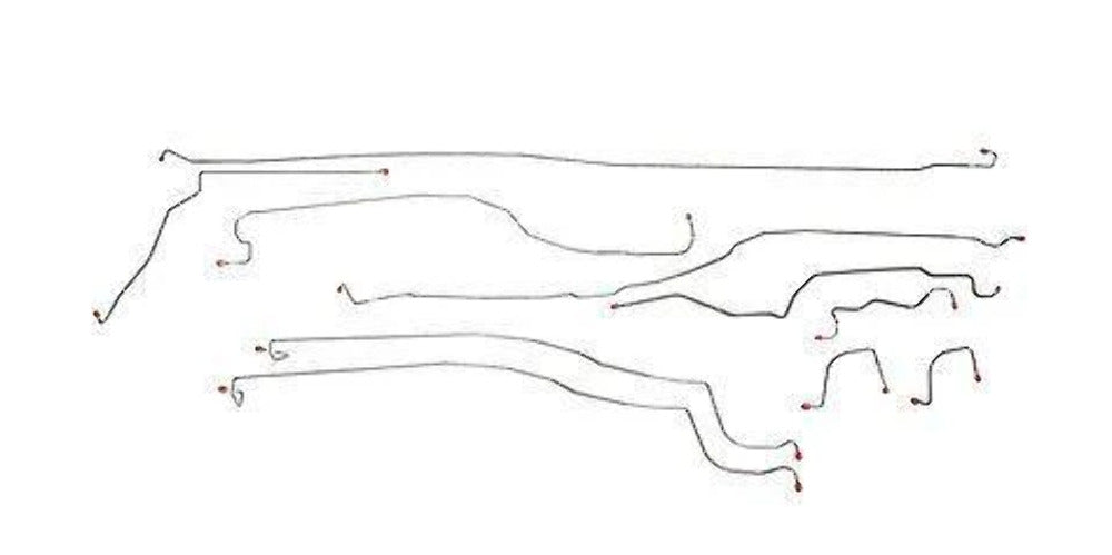 03-04 Chevrolet Silverado 1500 Brake Line Kit 4WD Stainless Steel - Complete Brake Line Kit Car Part People