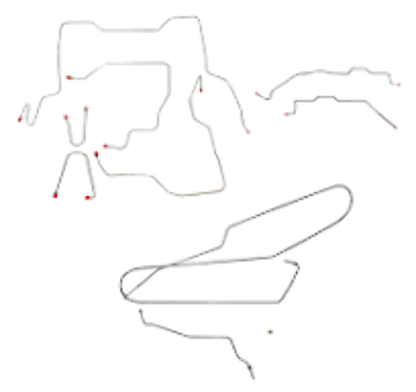 1995-2000 Chevrolet K2500 Complete Brake Line Kit Reg Cab Long Bed Stainless CBK0028SS