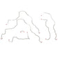 1999-2003 Toyota Solara Complete Brake Line Kit AWABS 4W Disc Brakes Steel CBK0031OM