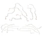 99-03 Toyota Solara Complete Brake Line Kit w/ AWABS, 4W Disc Brakes Stainless CBK0031SS