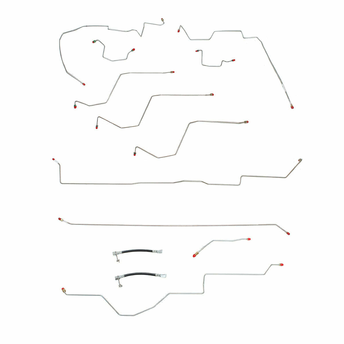 2002-05 Dodge Ram 1500 Brake Line Kit Quad Cab/Short Bed 4x4 Stainless CBK0032SS - Complete Brake Line Kit Car Part People