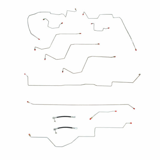 2002-05 Dodge Ram 1500 Brake Line Kit Quad Cab/Short Bed 4x4 Stainless CBK0032SS - Complete Brake Line Kit Car Part People