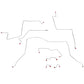 Brake Line Kit For Dodge Ram 3500 95-97 4WD|AWD LongBed ExtCab AWABS-CBK0033OM
