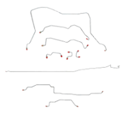 95-97 Dodge Ram 1500 Brake Line Kit 4WD Reg Cab/Long Bed Stainless Steel - Complete Brake Line Kit Car Part People
