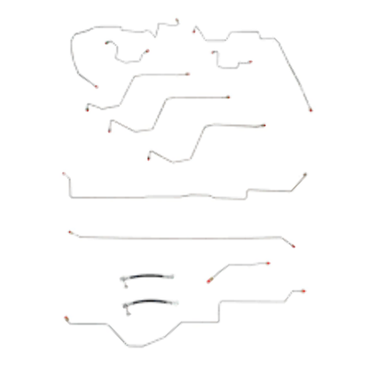 02-05 Dodge Ram 1500 Brake Line Kit 4WD Ext Cab/Short Bed Stainless Steel - Complete Brake Line Kit Car Part People