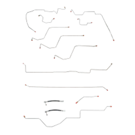 02-05 Dodge Ram 1500 Brake Line Kit 4WD Ext Cab/Short Bed Stainless Steel - Complete Brake Line Kit Car Part People