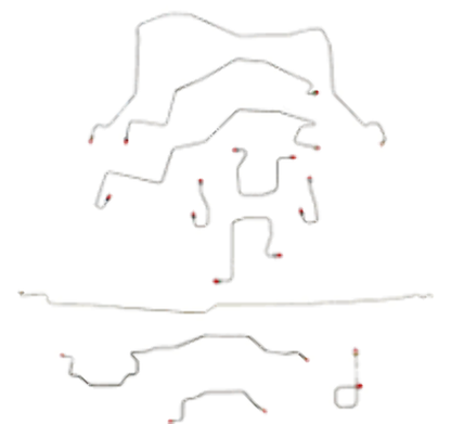 1998 - 2001 Dodge Ram 3500 Complete Brake Line Kit - CBK0040OM - Complete Brake Line Kit Car Part People