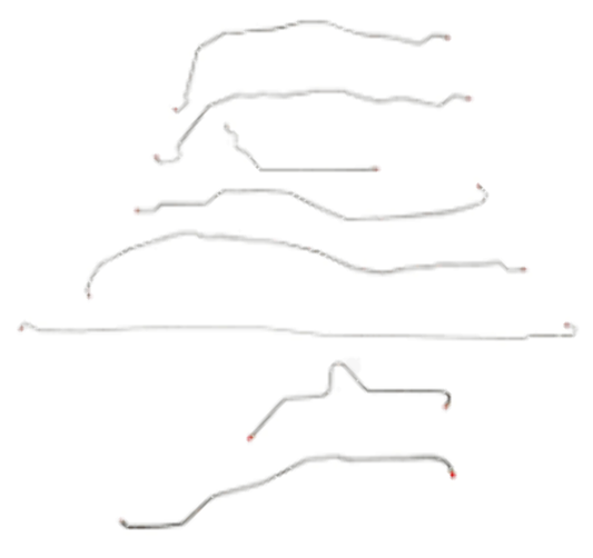 01-07 Chevrolet Silverado 2500 HD Brake Line Kit Reg Cab/Long Bed 6.0L - Complete Brake Line Kit Car Part People