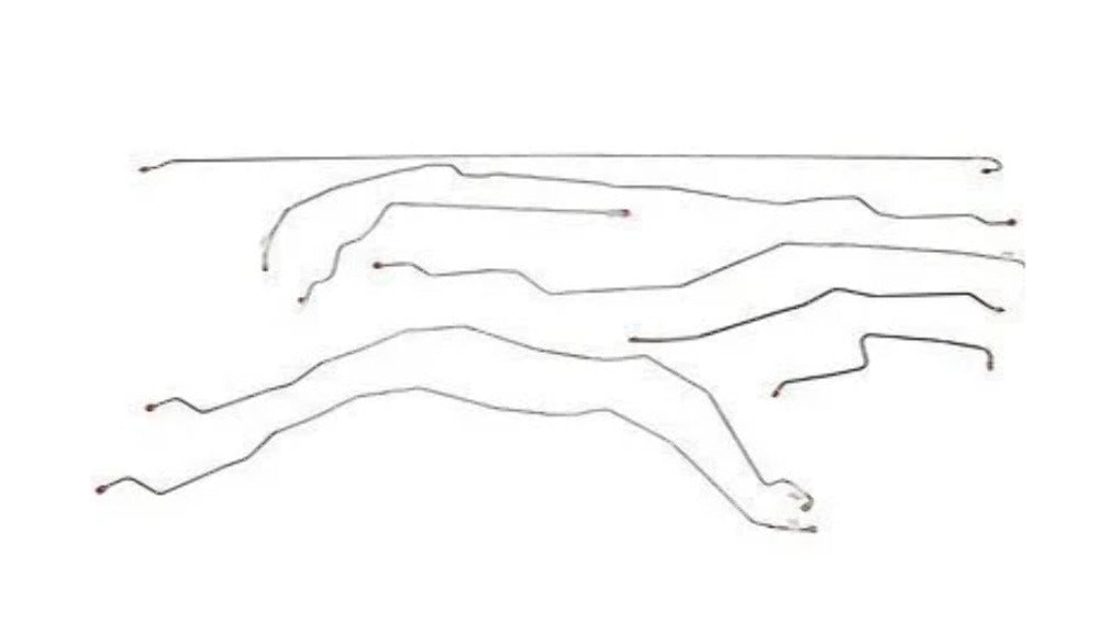 01-07 Chevrolet Silverado 2500 HD Brake Line Kit Reg Cab/Long Stainless Steel - Complete Brake Line Kit Car Part People