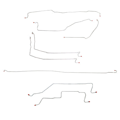 2005-2007 Chevrolet Silverado 1500 Complete Brake Line Kit 4x4 Steel CBK0043OM