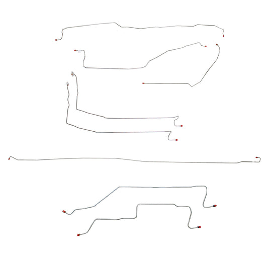 2005-2007 Chevrolet Silverado 1500 Complete Brake Line Kit 4x4 Steel CBK0043OM