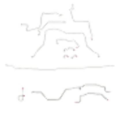 95-97 Dodge Ram 2500 Brake Line Kit 4WD Ext Cab/Long Bed AWABS Manual Trans - Complete Brake Line Kit Car Part People