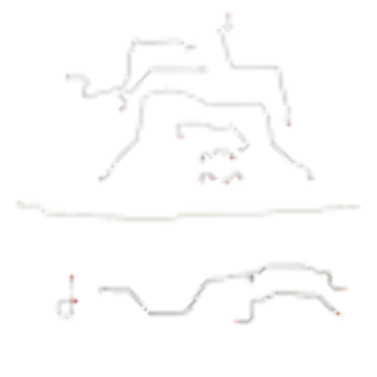 95-97 Dodge Ram 2500 Brake Line Kit 4WD Ext Cab/Long Bed AWABS Manual Trans - Complete Brake Line Kit Car Part People