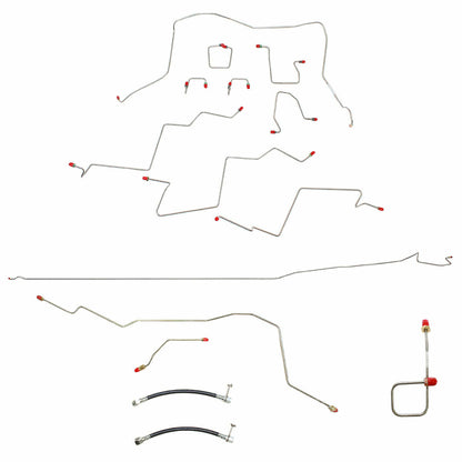 For Dodge Ram 2500 01-02 BrakeLine LongBed RegCab AWABS DiscBrake-CBK0055SS-CPP - Complete Brake Line Kit Car Part People