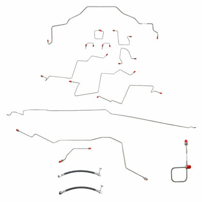 For Dodge Ram 2500 01-02 BrakeLine ShortBed ExtCab AWABS DiscBrake-CBK0057SS-CPP - Complete Brake Line Kit Car Part People