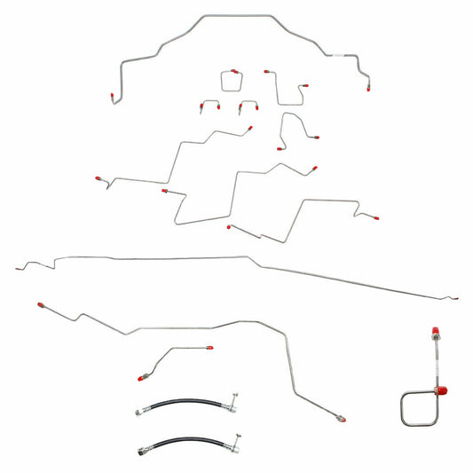 For Dodge Ram 2500 01-02 BrakeLine ShortBed ExtCab AWABS DiscBrake-CBK0057SS-CPP - Complete Brake Line Kit Car Part People