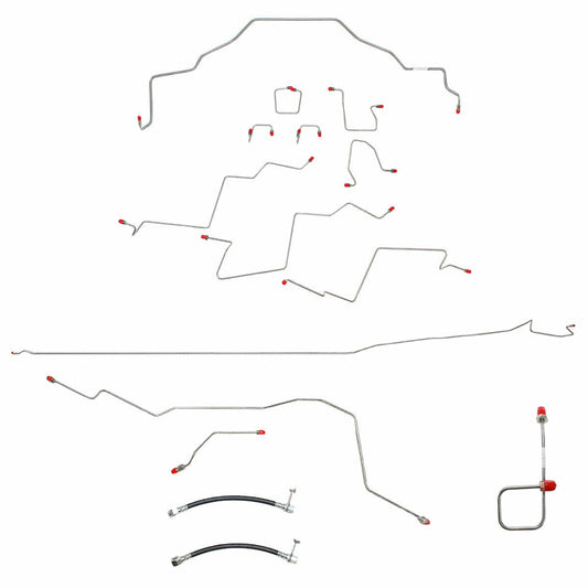 For Dodge Ram 2500 01-02 BrakeLine LongBed RegCab AWABS DiscBrake-CBK0058SS-CPP
