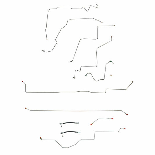 2002-05 Dodge Ram 1500 Brake Line Kit Quad Cab/Short Bed 4x4 Rear-ABS CBK0059SS - Complete Brake Line Kit Car Part People