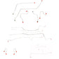 00-07 Ford Taurus Brake Line Kit Rear Drum, All-Wheel ABS, Steel CBK0060OM
