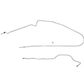 93-95 Jeep Wrangler Brake Line Kit Non ABS - Complete Brake Line Kit Car Part People