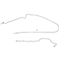 93-95 Jeep Wrangler Brake Line Kit Non ABS
