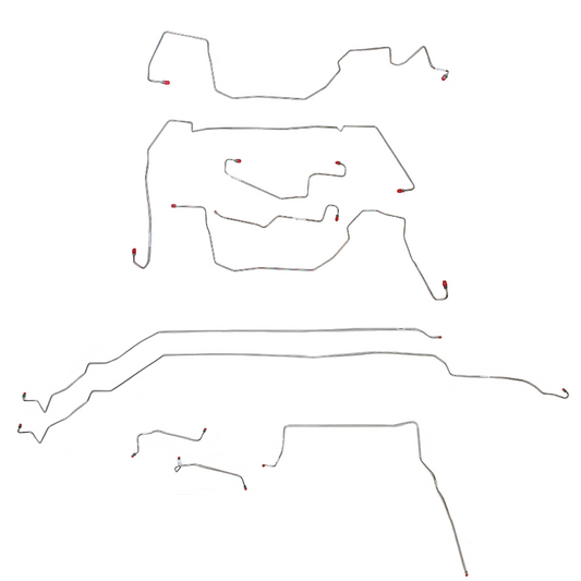 2005-2006 Pontiac GTO Complete Brake Line Kit Steel CBK0069OM