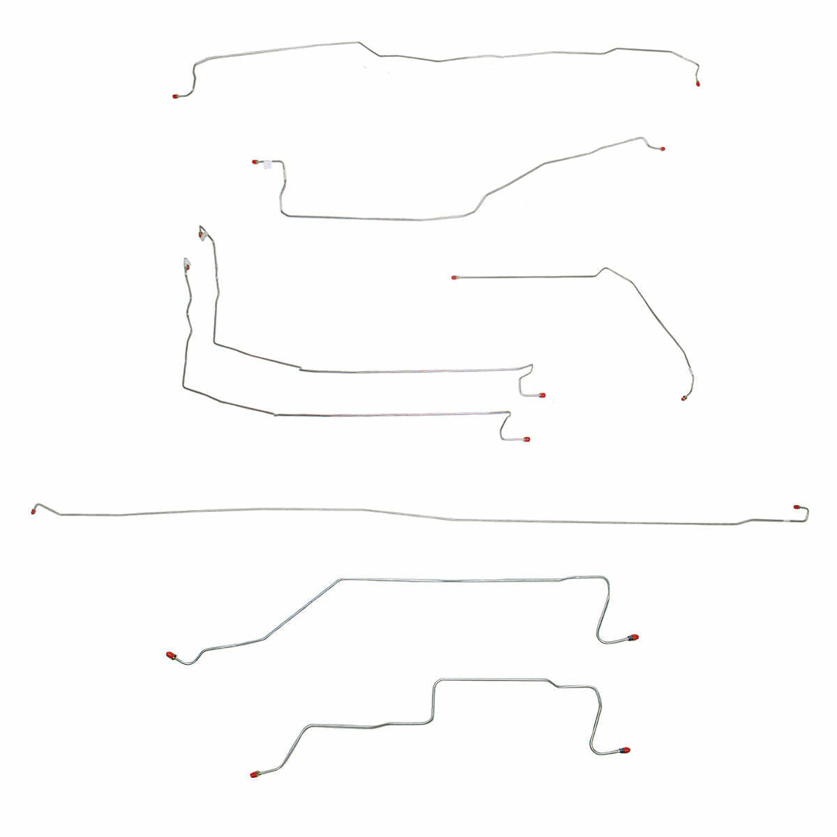 05-07 Chevrolet Silverado 1500 Brake Line Kit 4WD Reg Cab/Long Bed Stainless CBK0076SS - Complete Brake Line Kit Car Part People