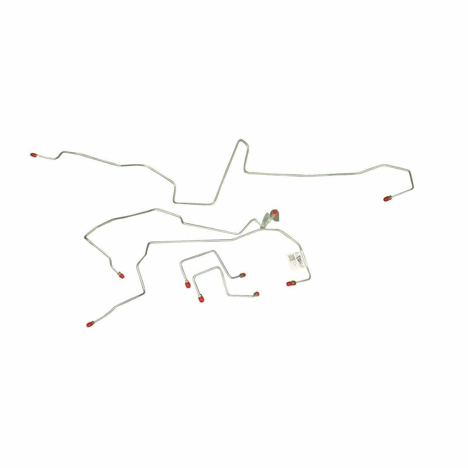 01-05 Ford Ranger Brake Line Kit 4WD Ext Cab/Short Bed Stainless Steel - Complete Brake Line Kit Car Part People