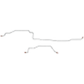 95-97 Dodge Ram 1500 Brake Line Kit 2WD Ext Cab/Short Bed RWABS