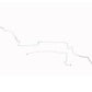 87-93 Ford Mustang Brake Line Kit V8 without Sub Frame Connectors