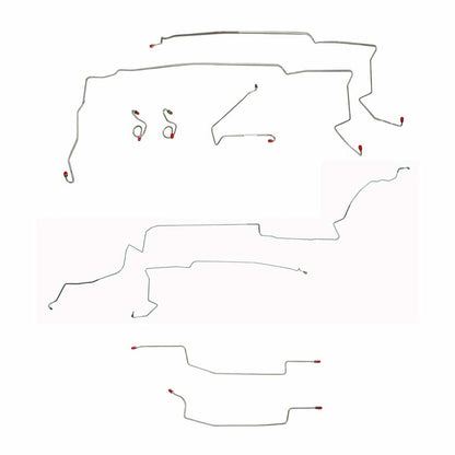 87-93 Ford Mustang Brake Line Kit V8 without Sub Frame Connectors - Complete Brake Line Kit Car Part People