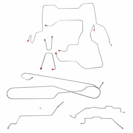 95-00 Chevrolet Silverado K2500 Brake Line Kit Ext Cab/Short Bed - Complete Brake Line Kit Car Part People